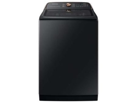 Samsung WA55A7700AV US 5.5 Cu. Ft. Extra-large Capacity Smart Top Load Washer With Auto Dispense System In Brushed Black Cheap