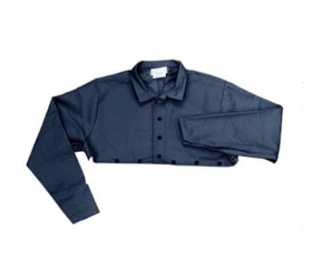 Chicago Protective Apparel 577-IND-N Navy Indura FR Cotton Cape Sleeve Online now